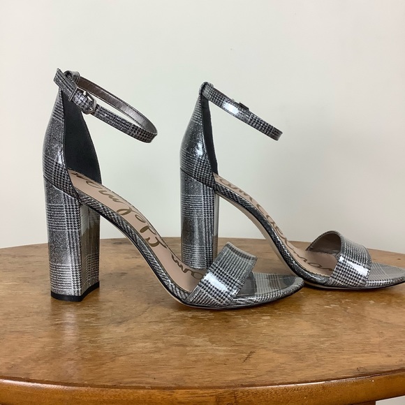 Sam Edelman plaid strappy sandal size 9M - Picture 3 of 7